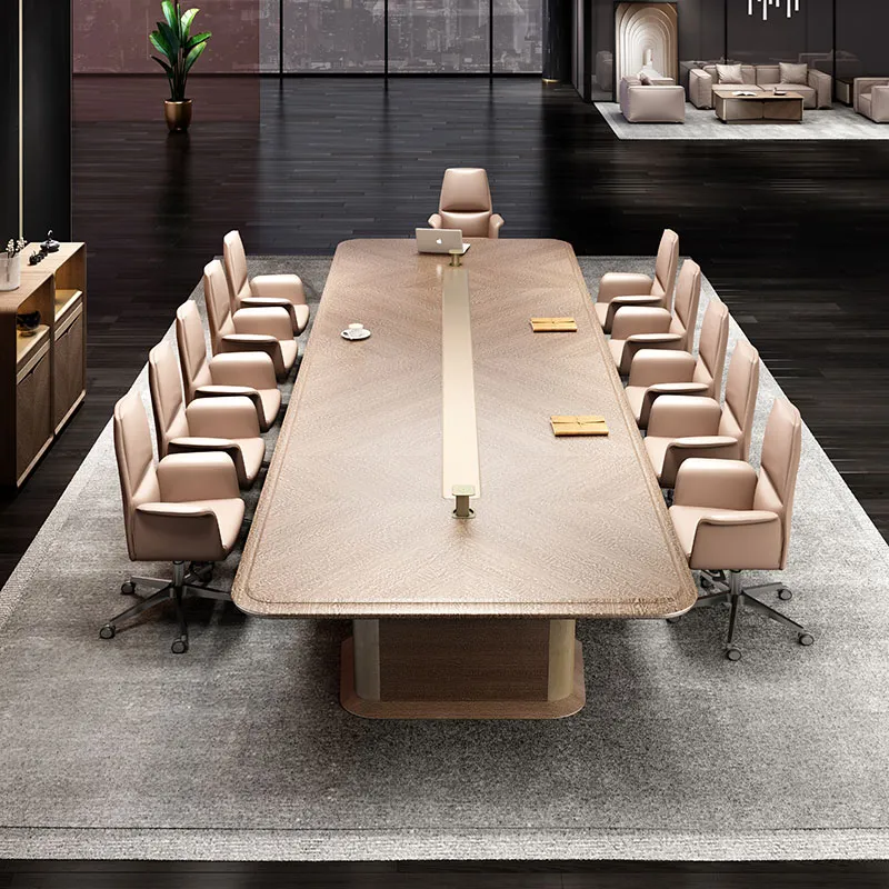 طاولة مؤتمرات خشبية