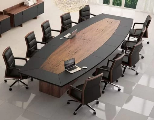 طاولة مؤتمرات خشبية